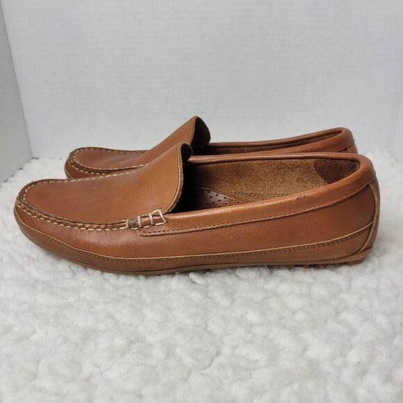 Allen Edmonds Interstate 90 Men's Driving Loafer Size 10 Brown Leather Shoes - Picture 3 of 11